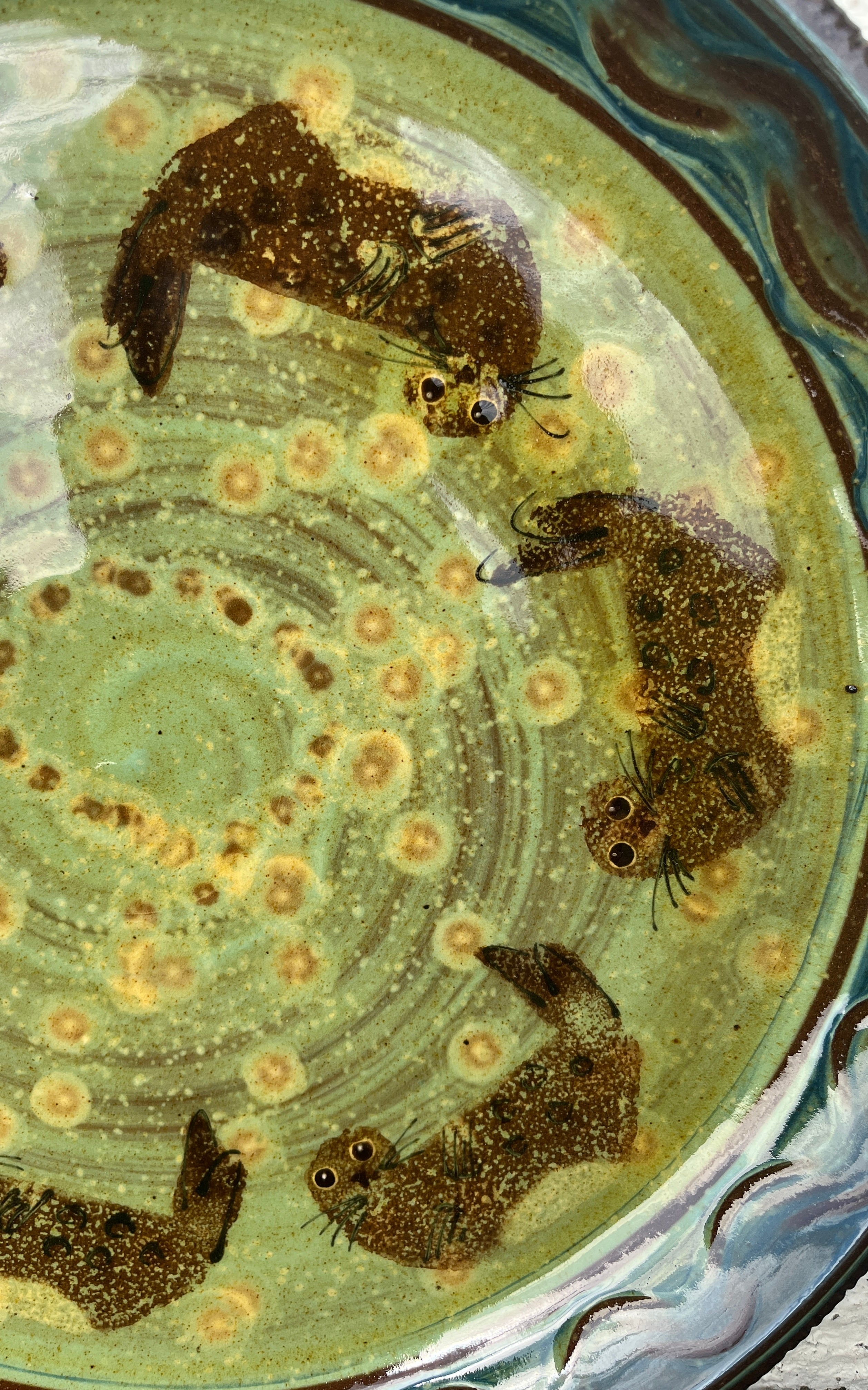 Dark Blue Seal Platter