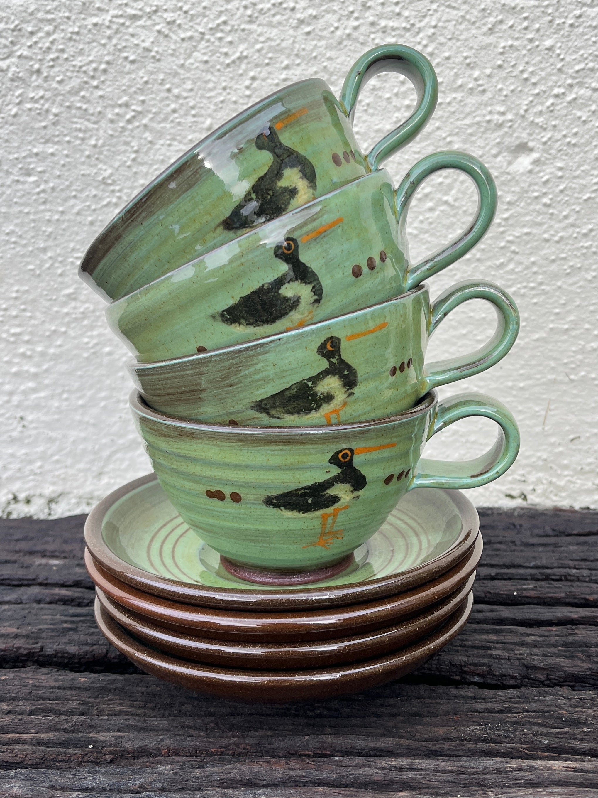 Oystercatcher Cup and Saucer