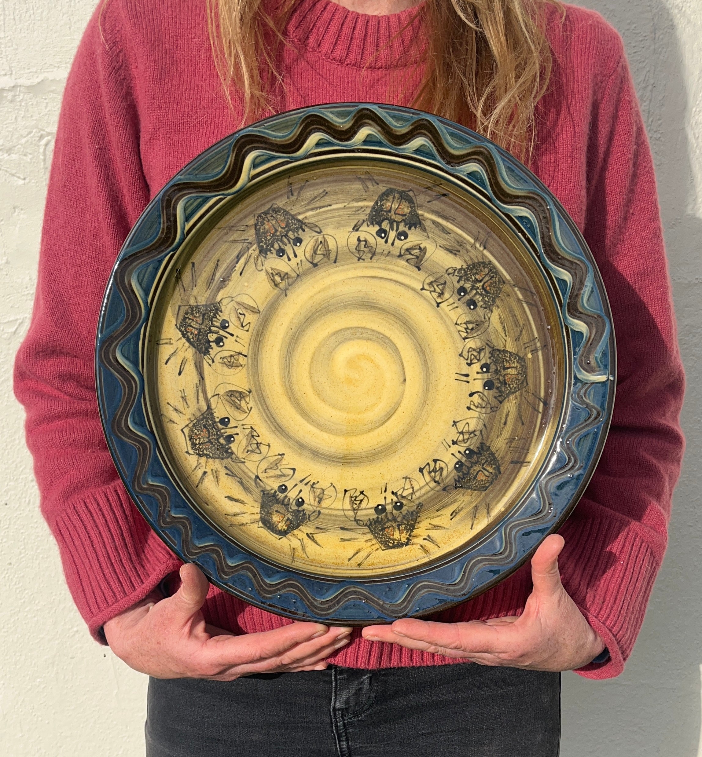 Dark Blue Crab Platter