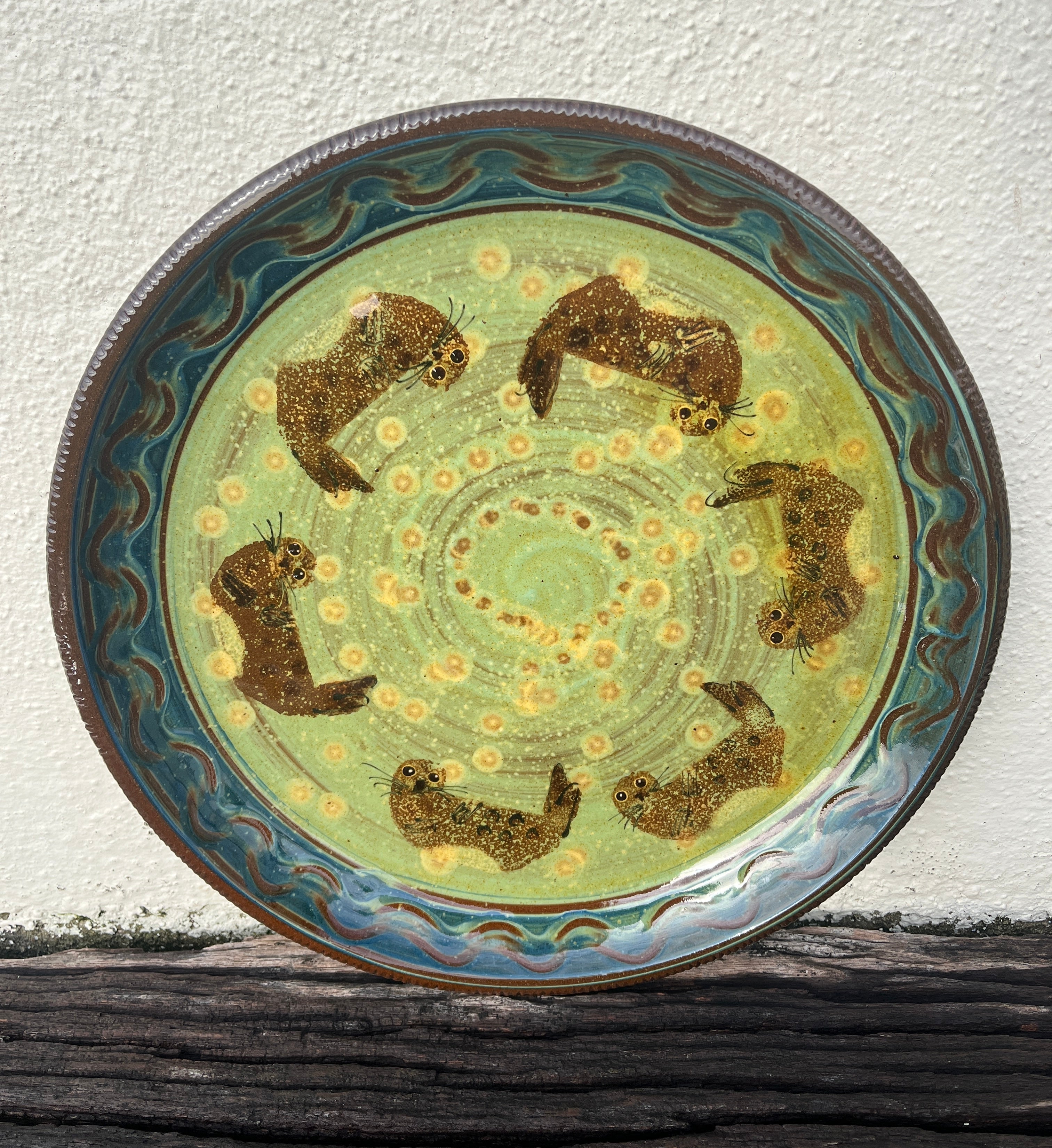 Dark Blue Seal Platter