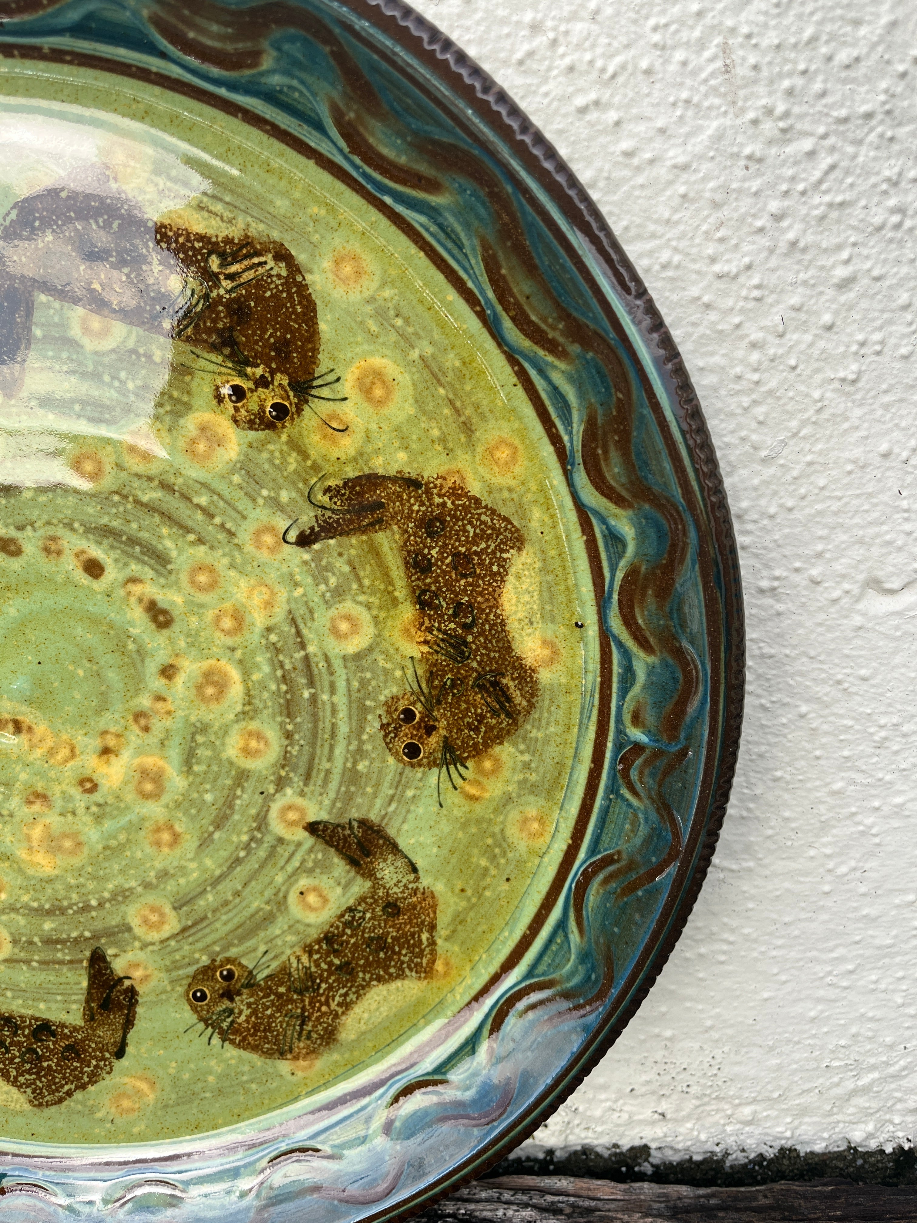 Dark Blue Seal Platter