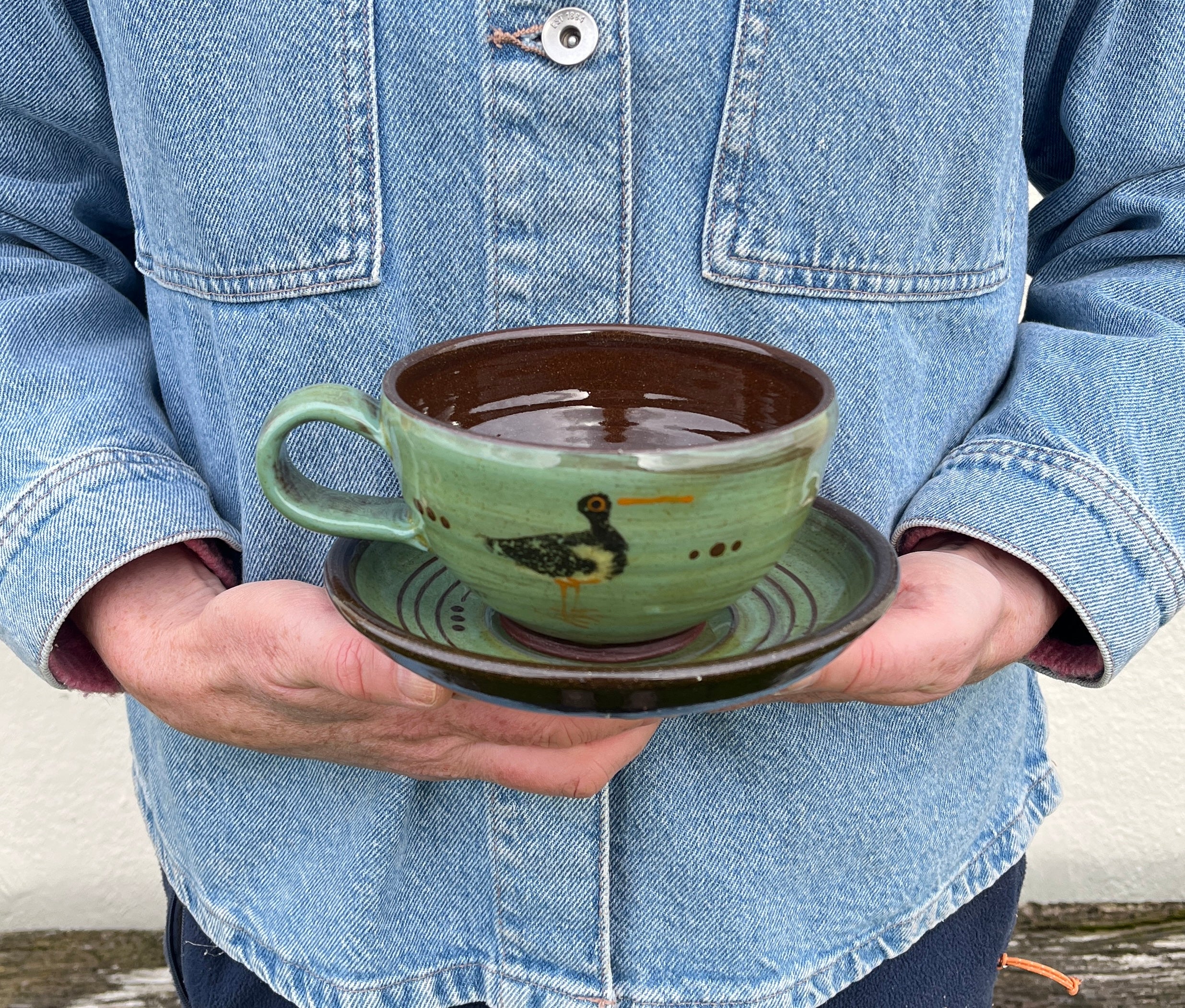 Oystercatcher Cup and Saucer