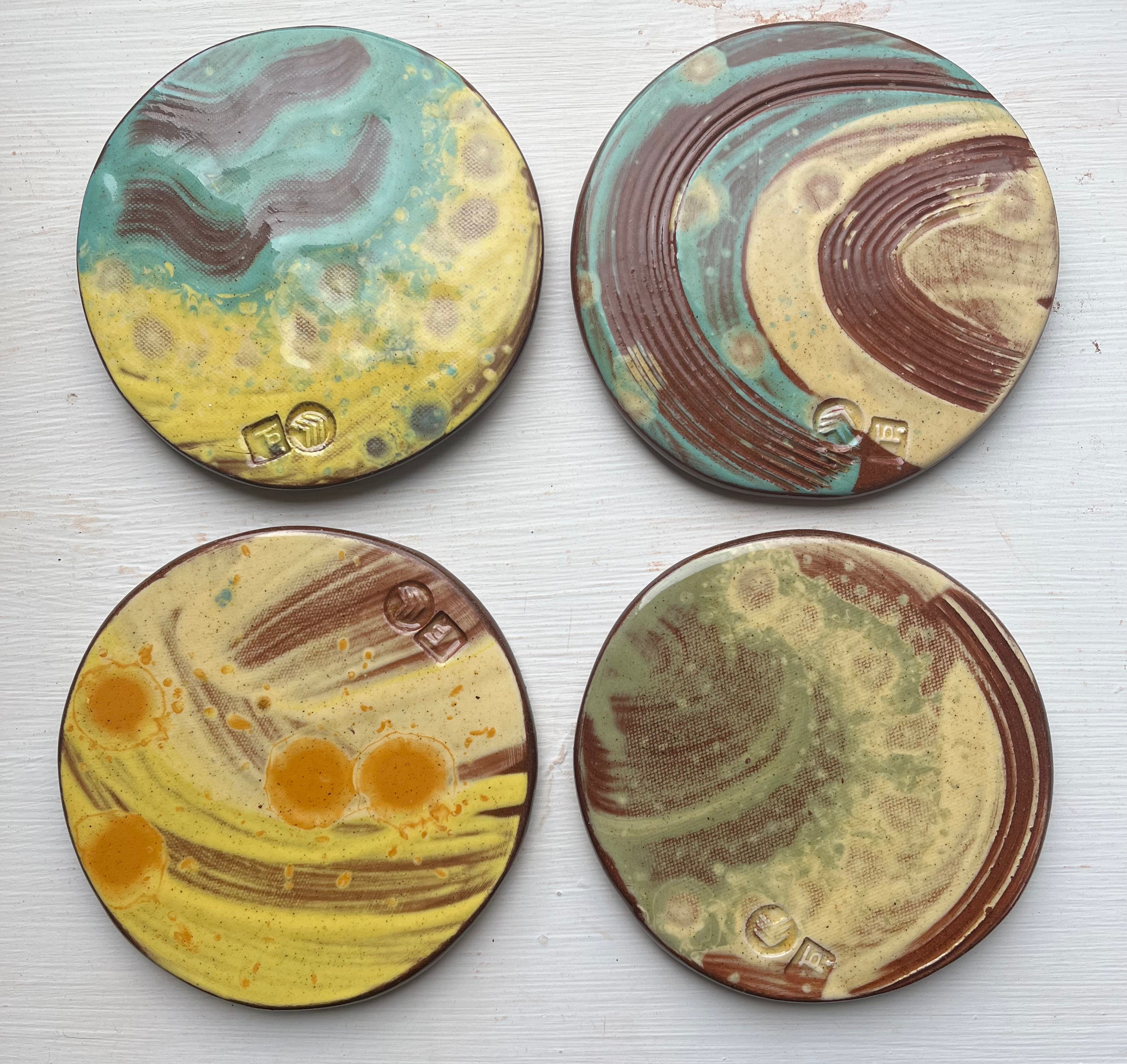 Set of four coasters