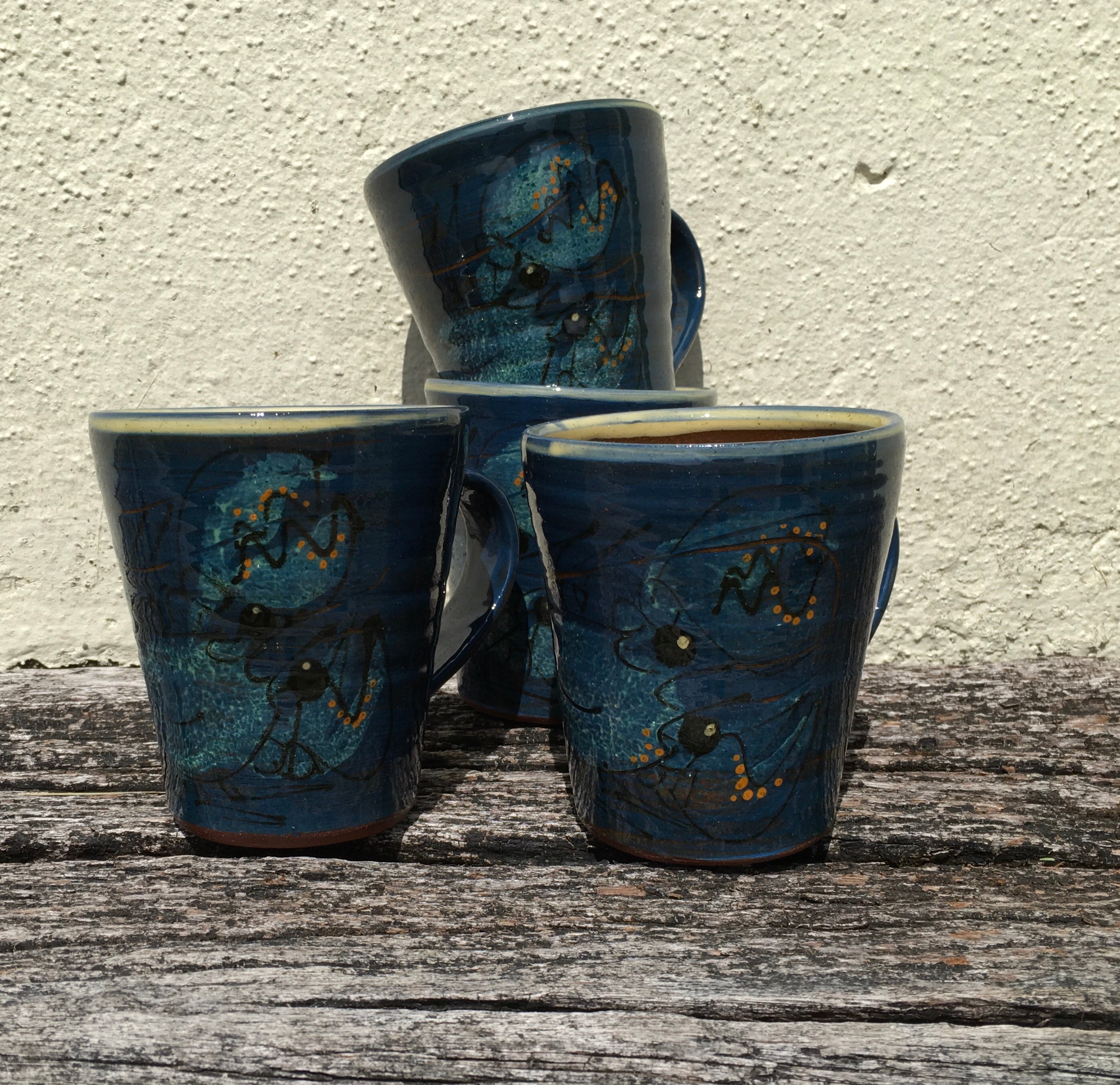 Dark Blue Lobster Mug