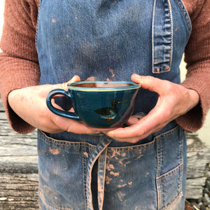 Dark Blue Oystercatcher Cup