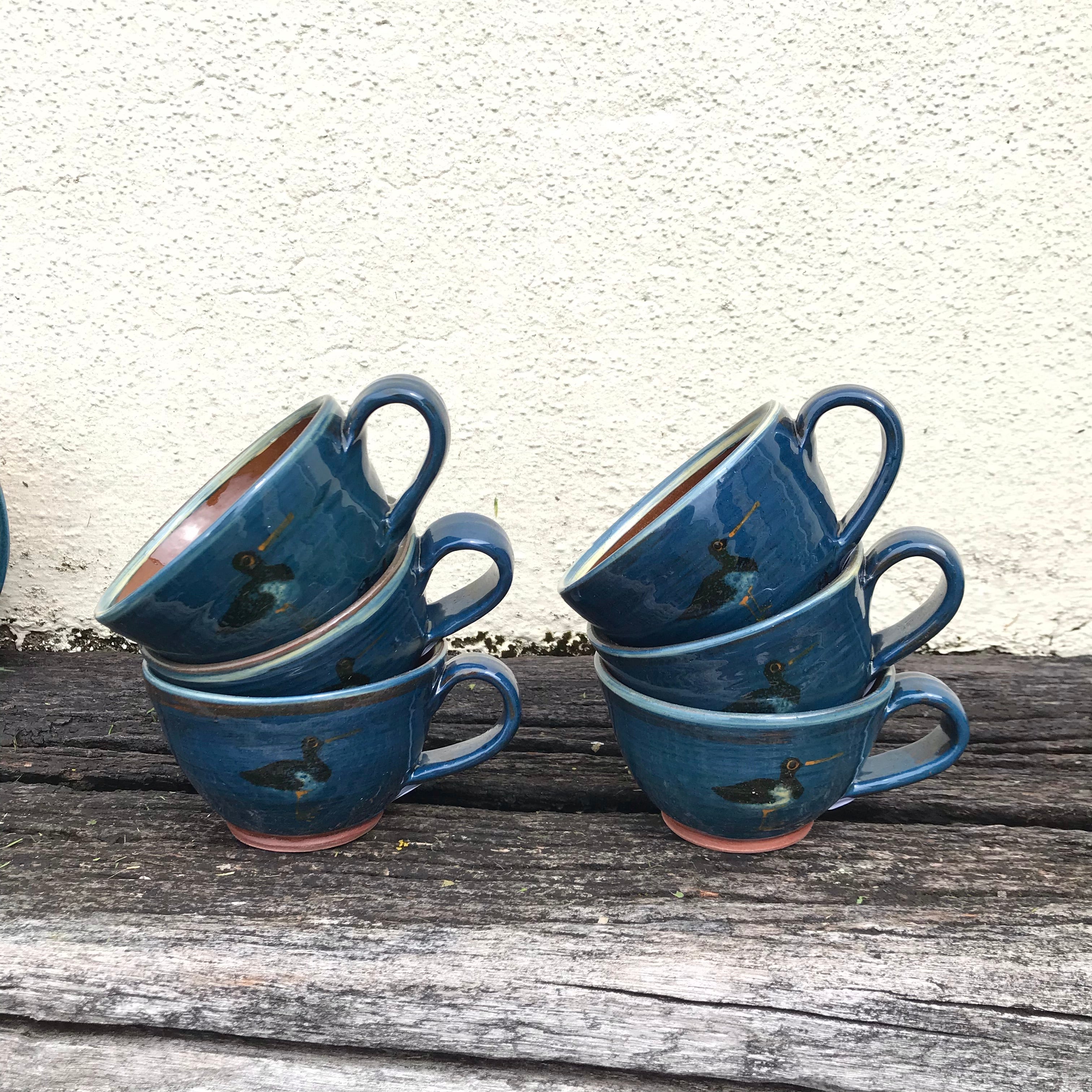 Dark Blue Oystercatcher Cup