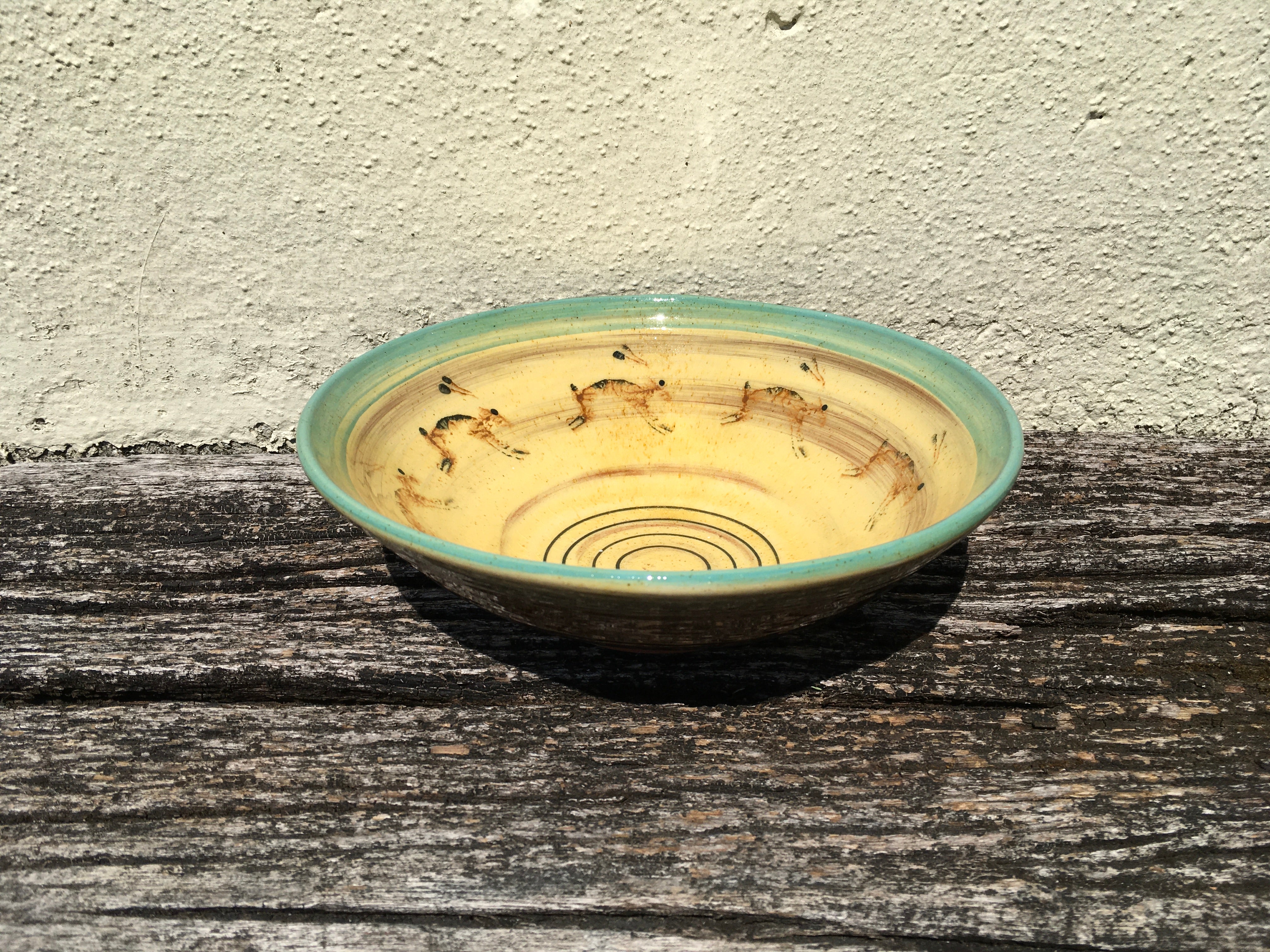 Large Cream Hare Bowl