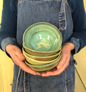 Turquoise Hare Bowl