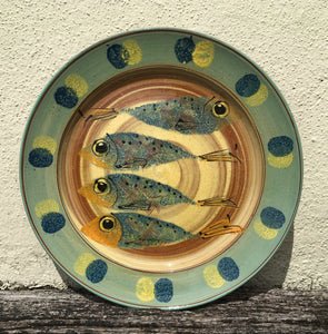 Large Platter with Fish and Bubbles