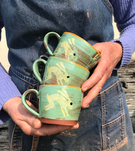 Turquoise Hare Mug