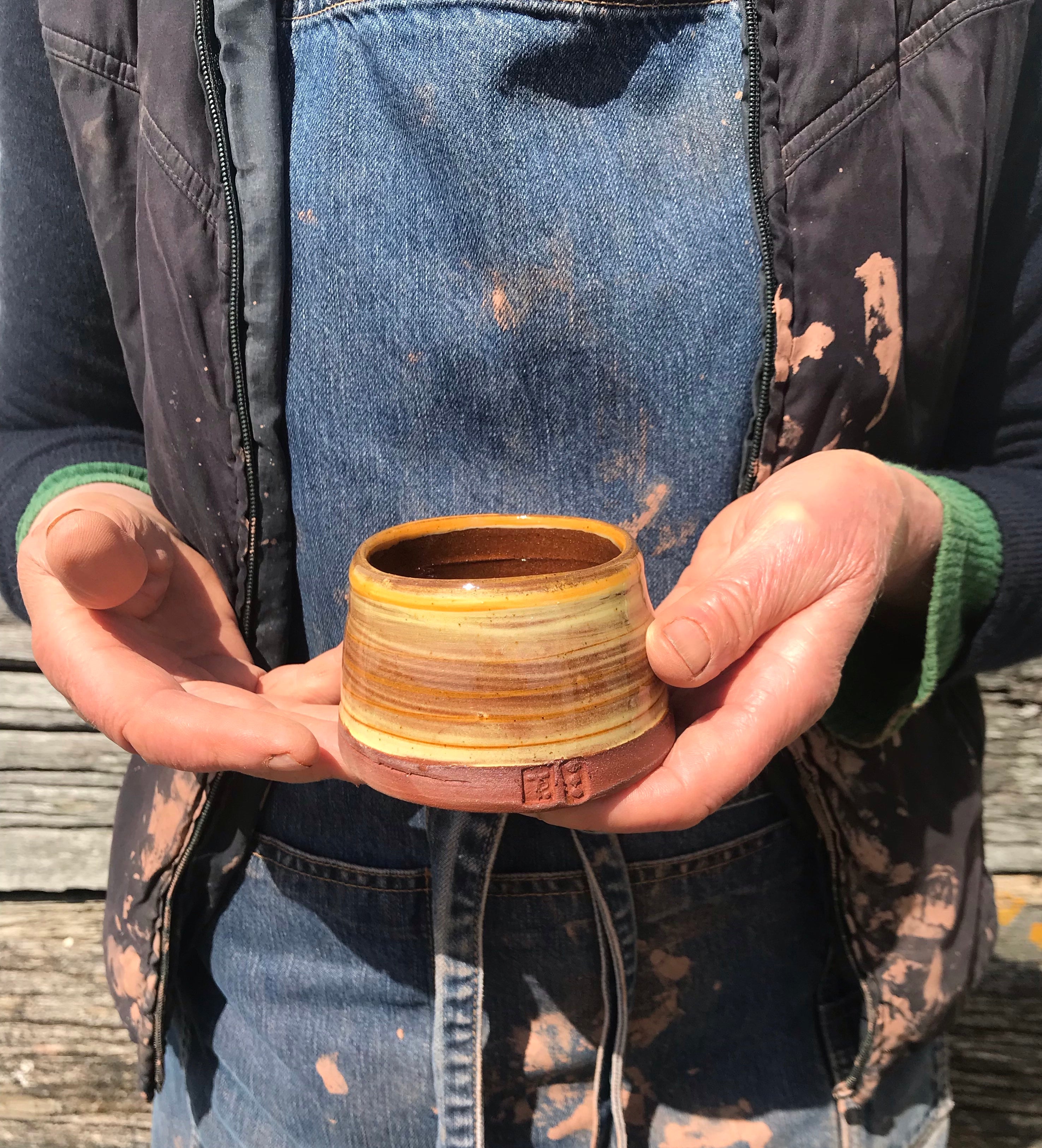 Striped Pot