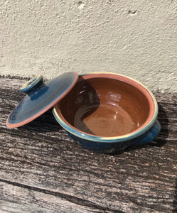 Dark Blue Oystercatcher Casserole Dish with Handles