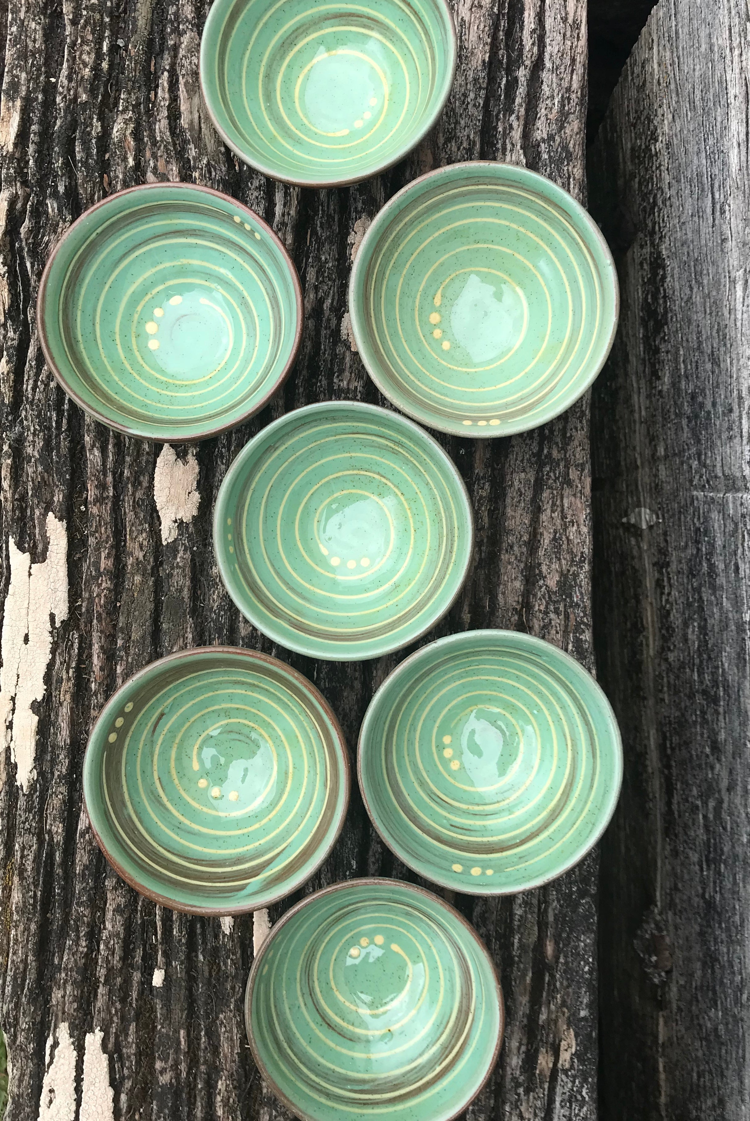 Small Stripey Turquoise Bowl