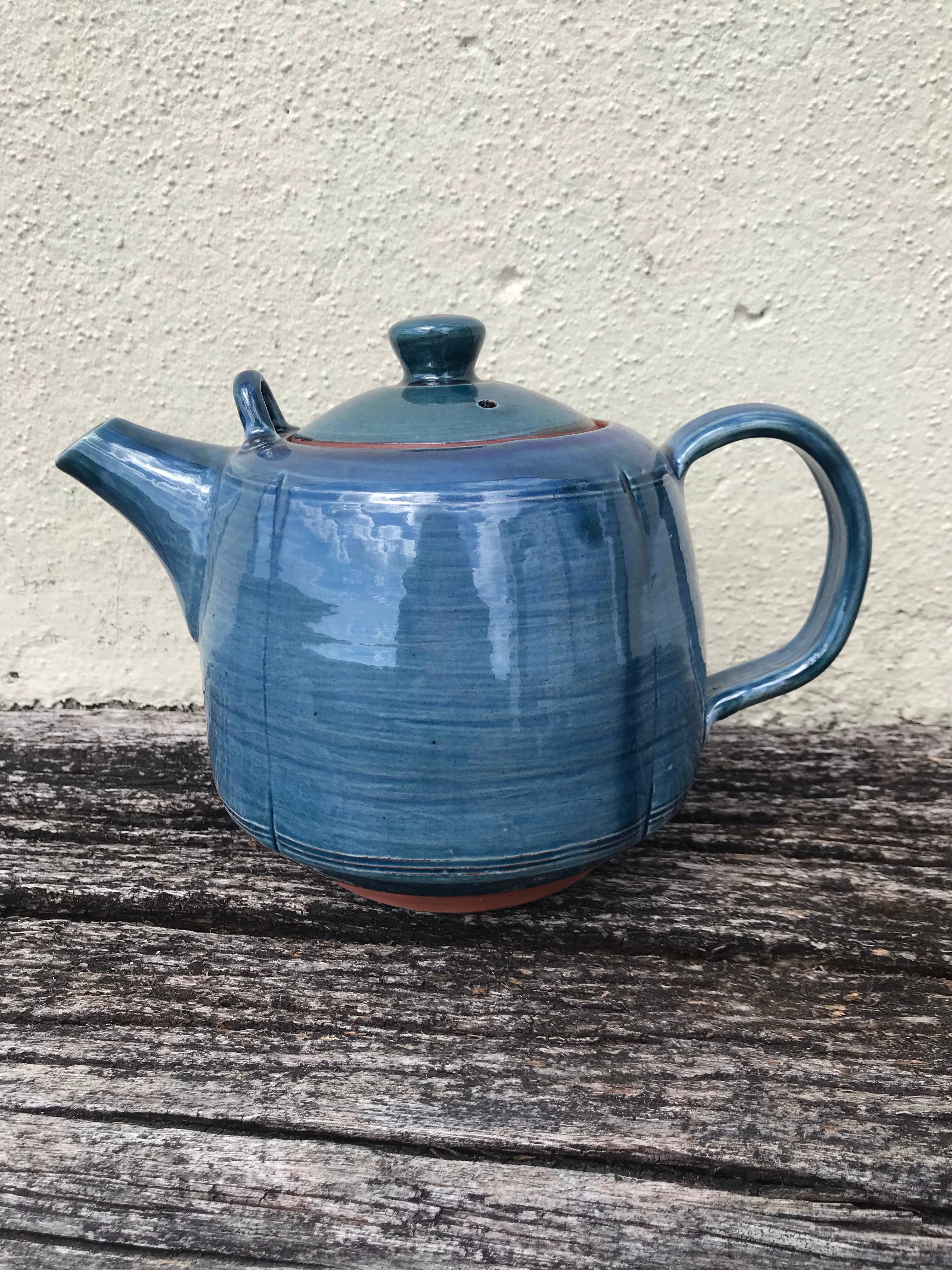 Large Blue Teapot