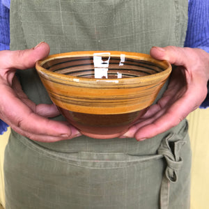 Cream and Orange Bowl