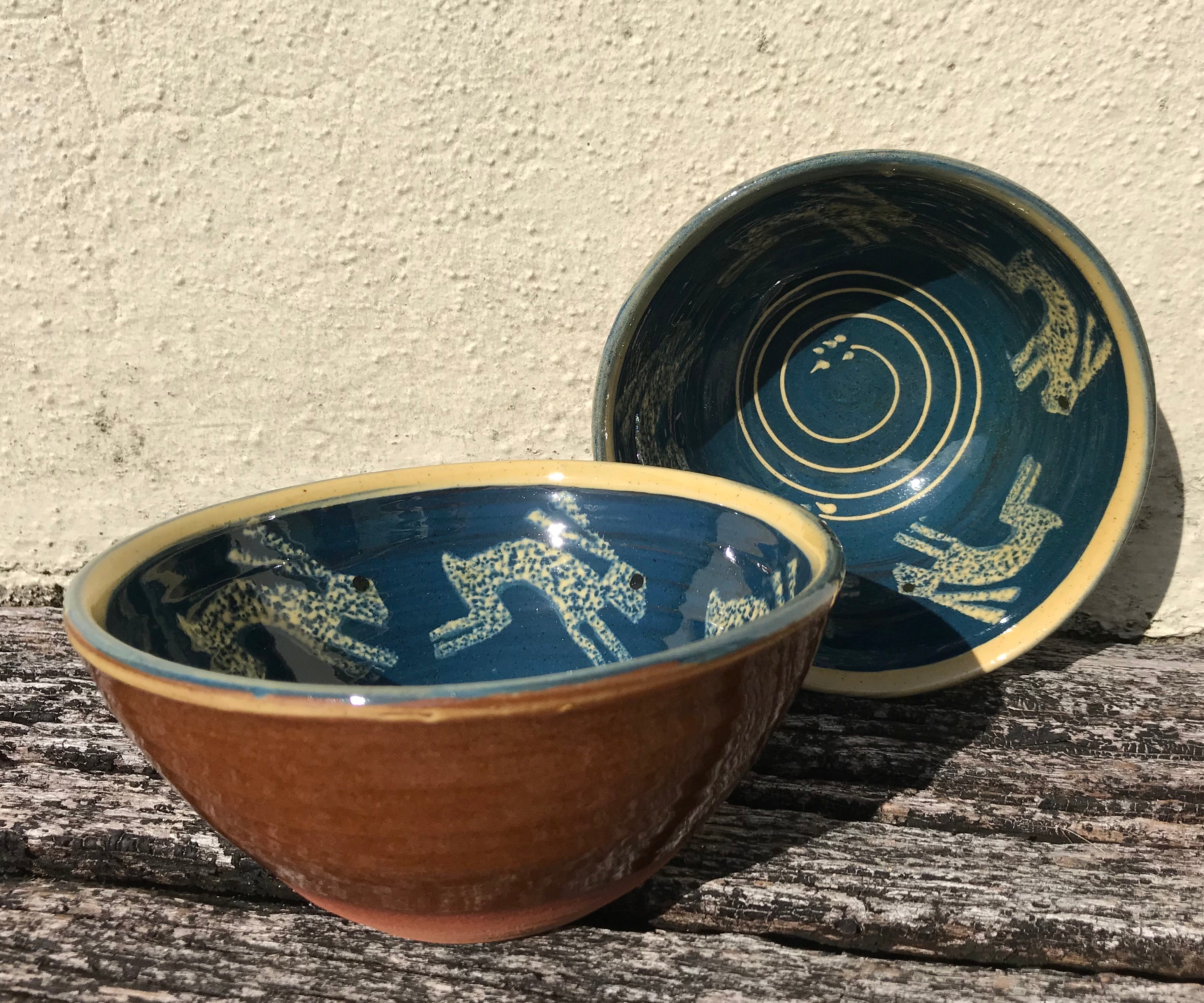 Dark Blue Hare Bowl