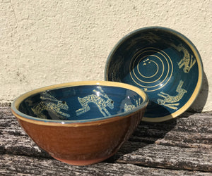 Dark Blue Hare Bowl