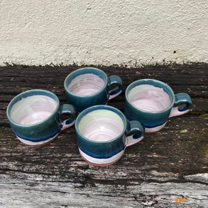 Blue and White Glazed Mug