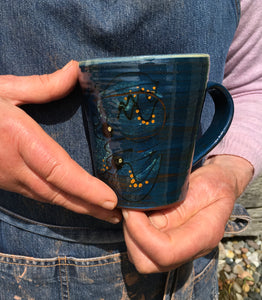 Dark Blue Lobster Mug