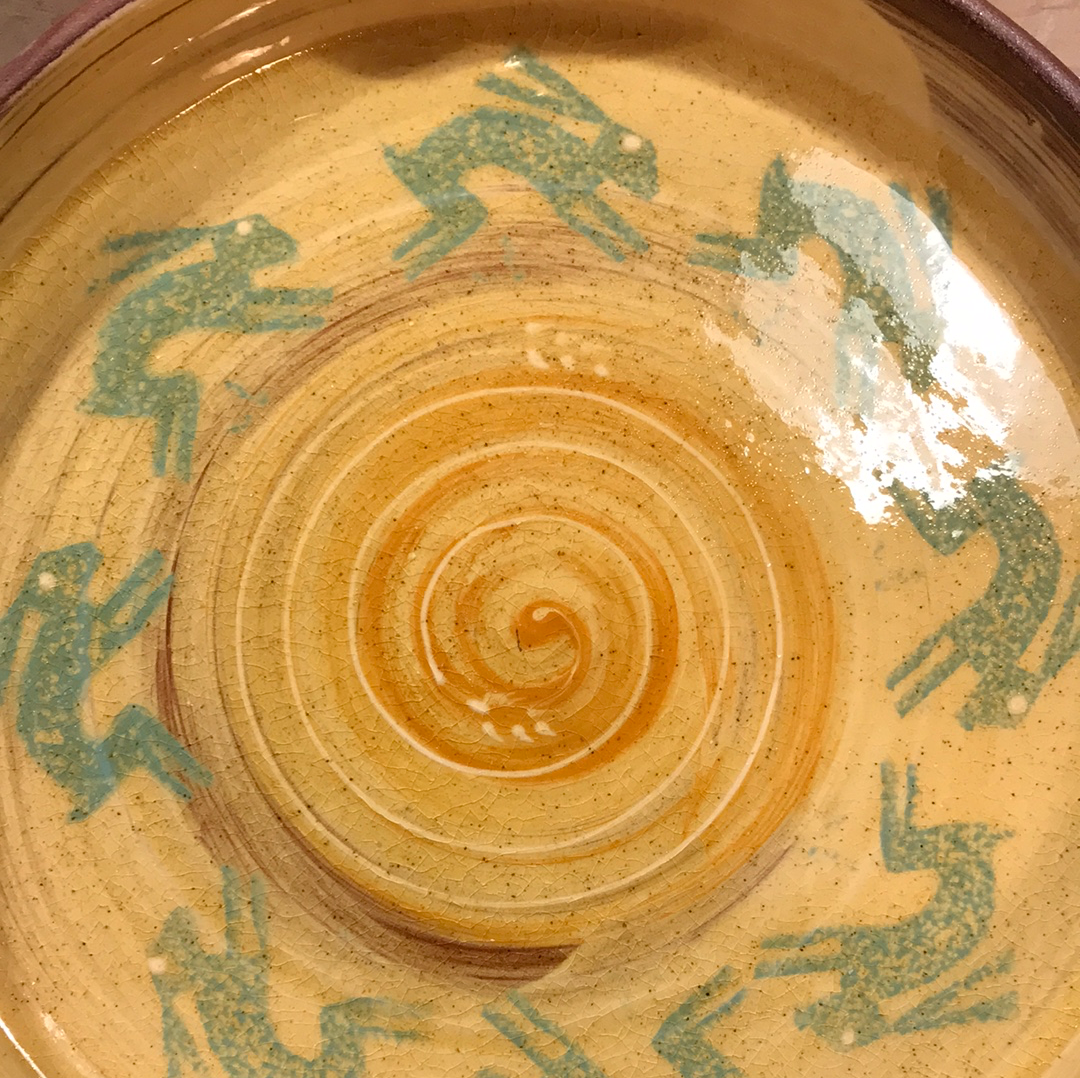 Large Hare Platter with Handles