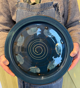 Dark Blue Blackheaded Gull Platter