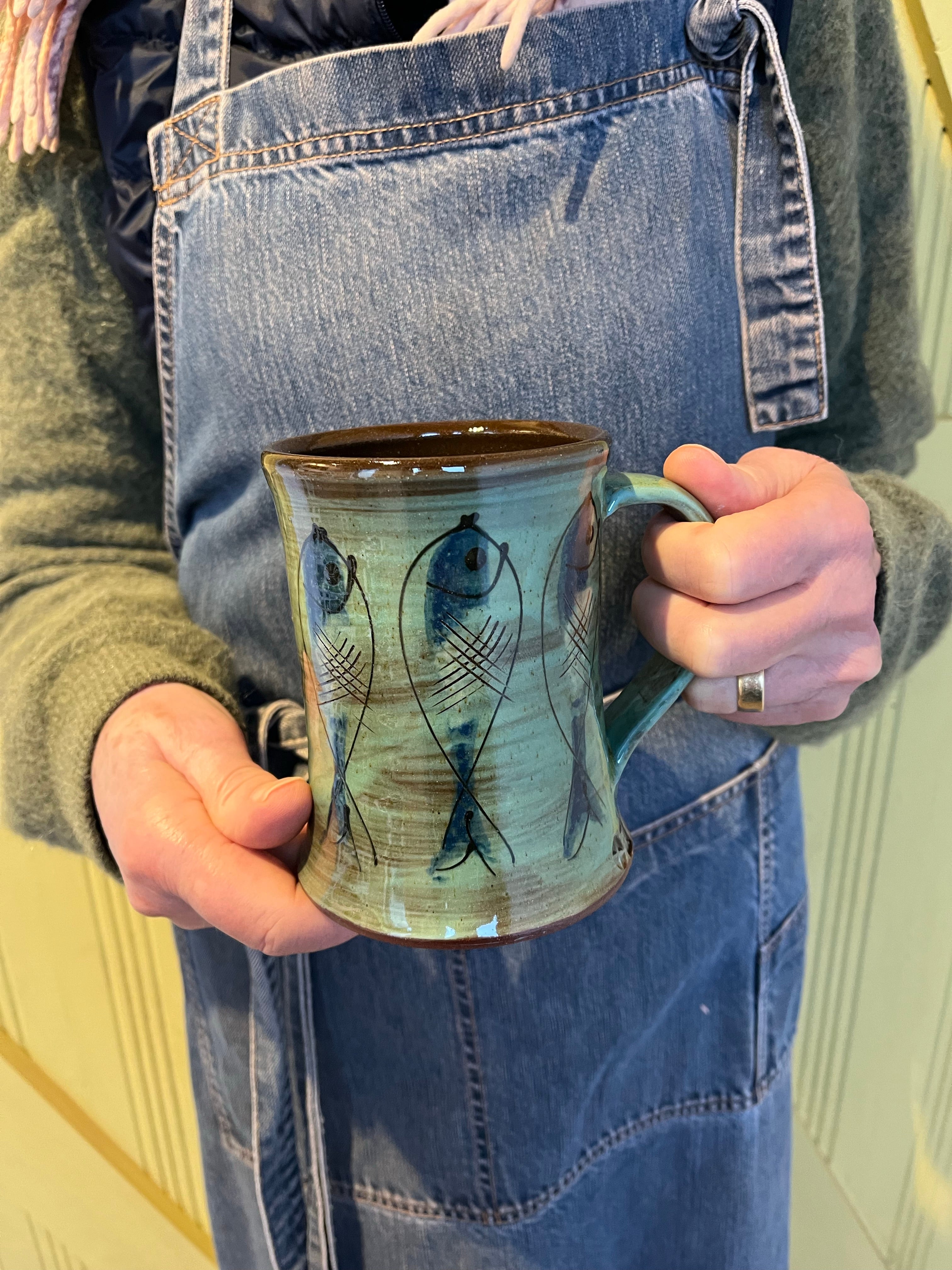 Turquoise Fish Tankard