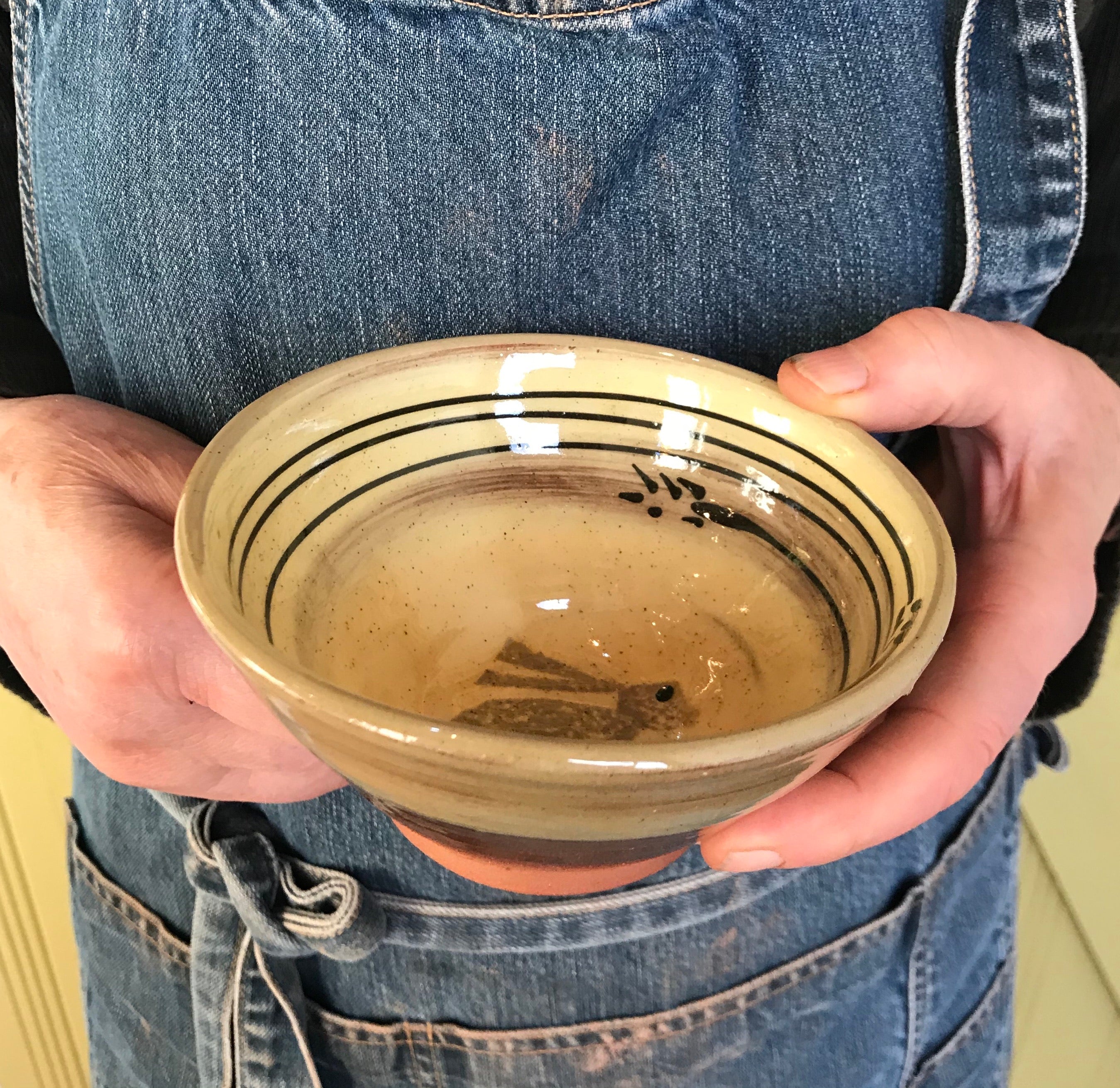 Cream Hare Bowl