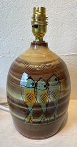 Cream lampbase with Skinny Fish