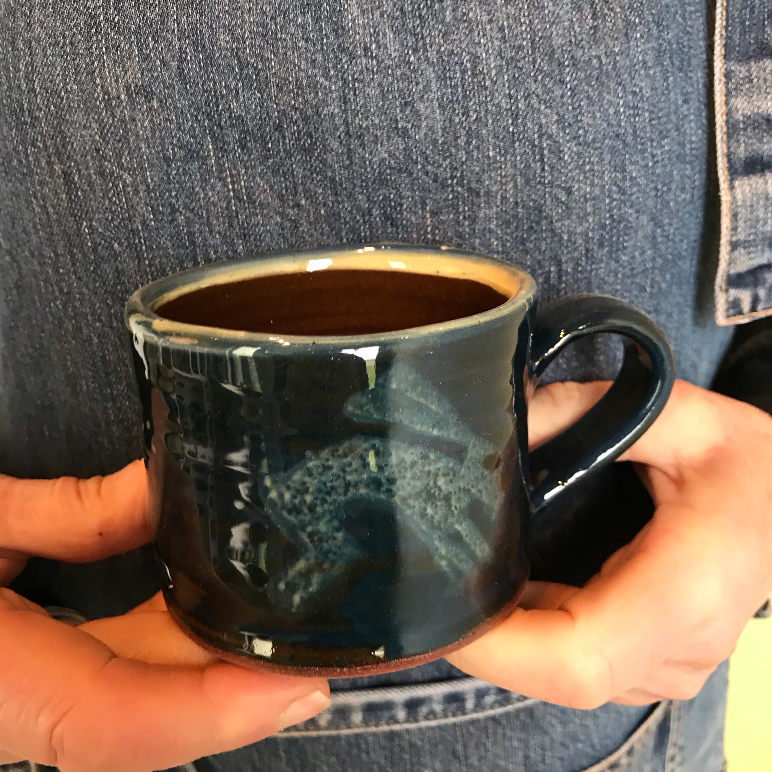 Dark Blue Hare Mug