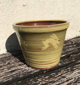 Pale Green Hare Plant Pot