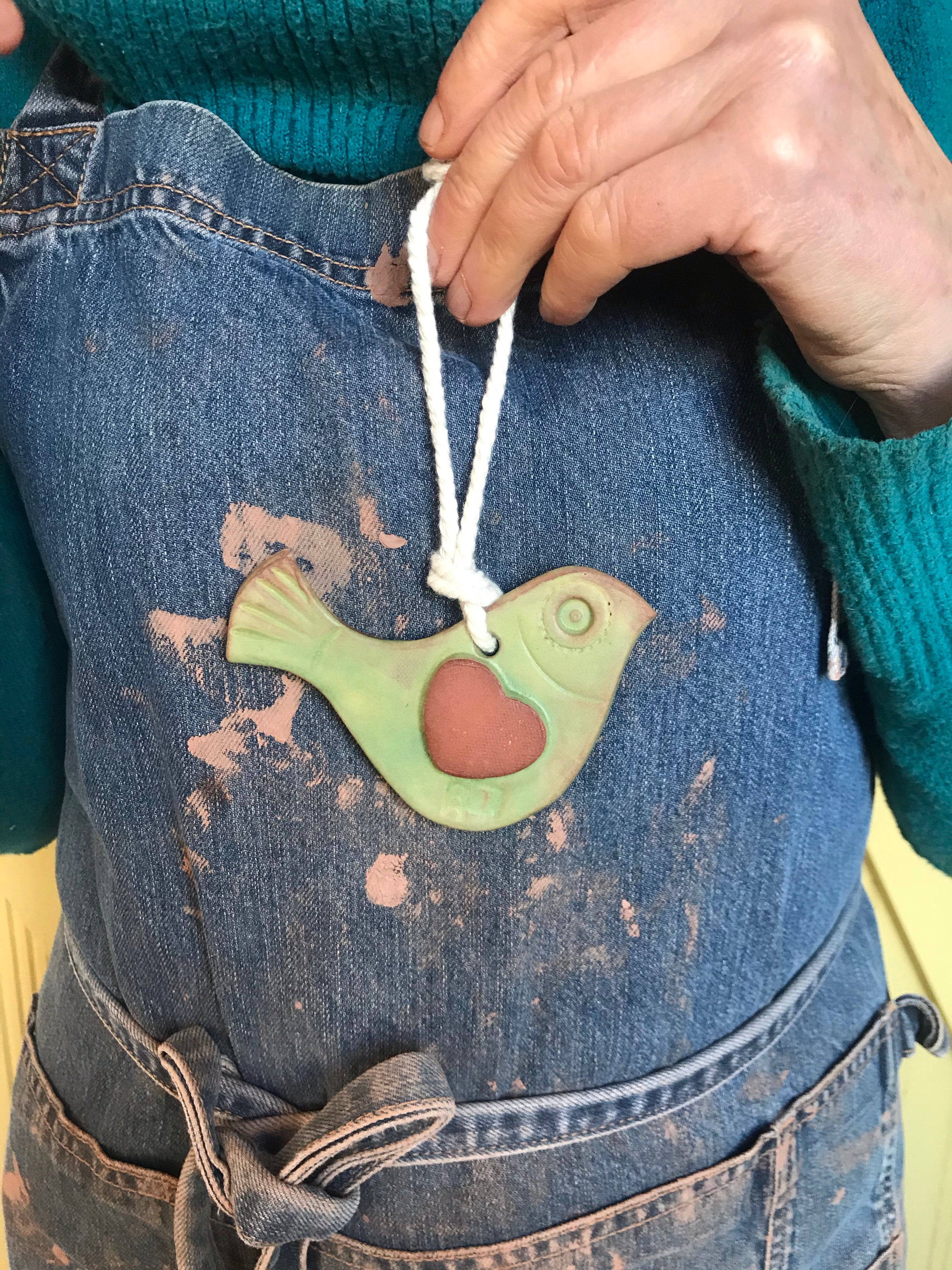 Bird Hanger in Green