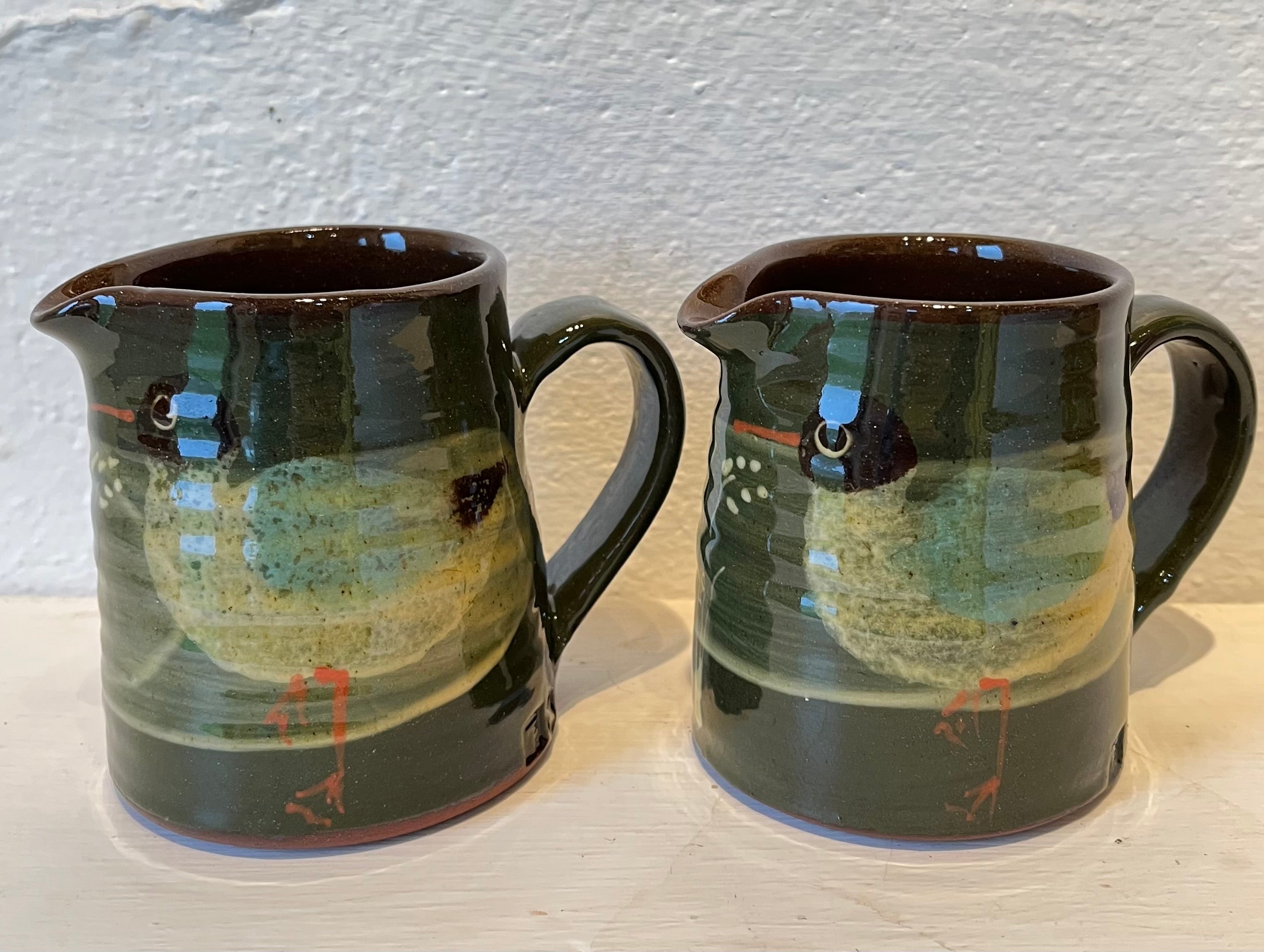 Dark Green Blackheaded Gull Jug