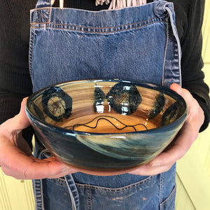 Cream Fat Fish Bowl