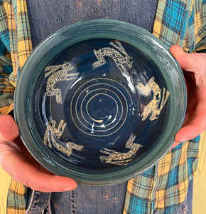 Dark Blue Hare Bowl