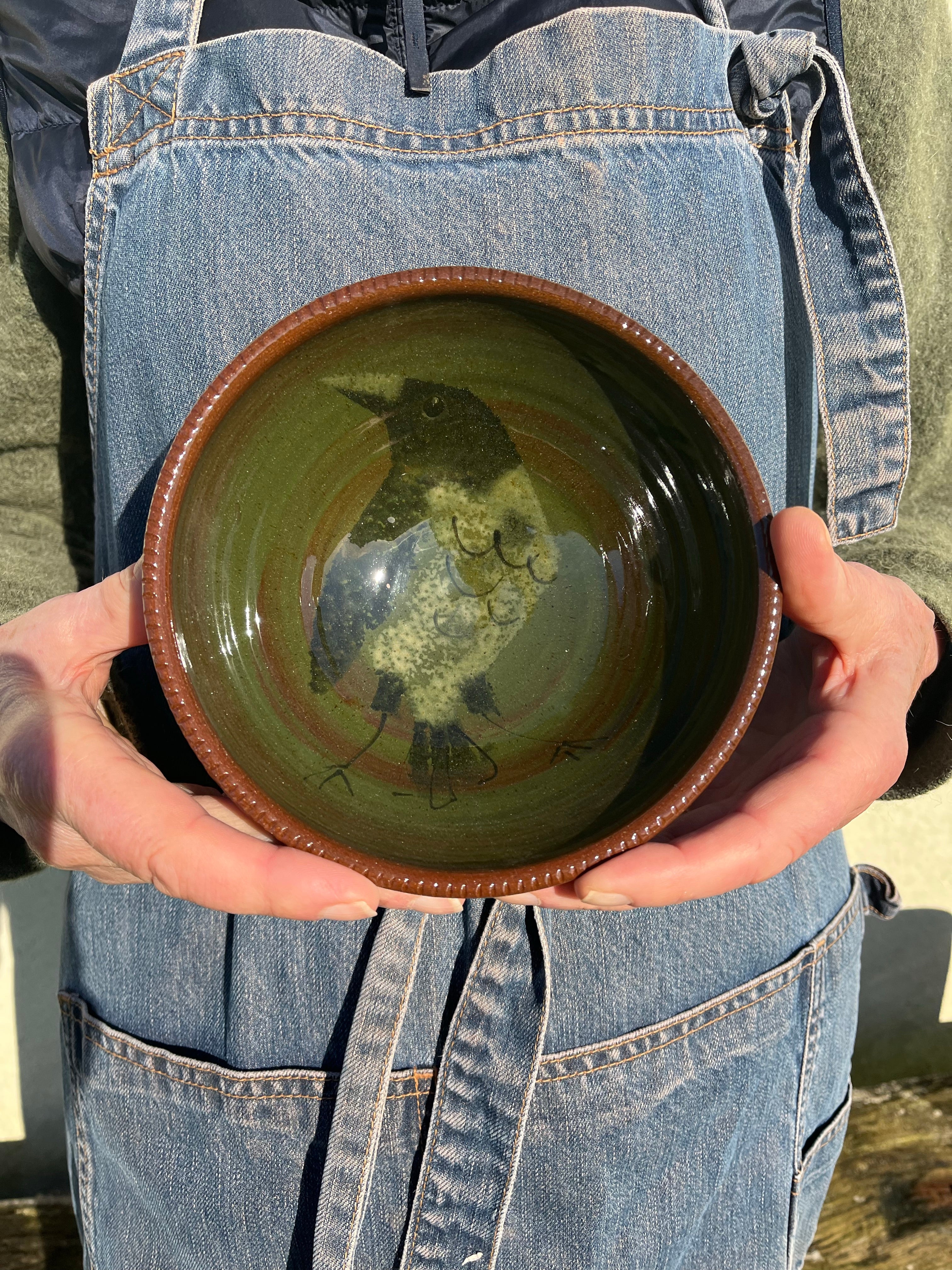 Crow Bowl Dark Green