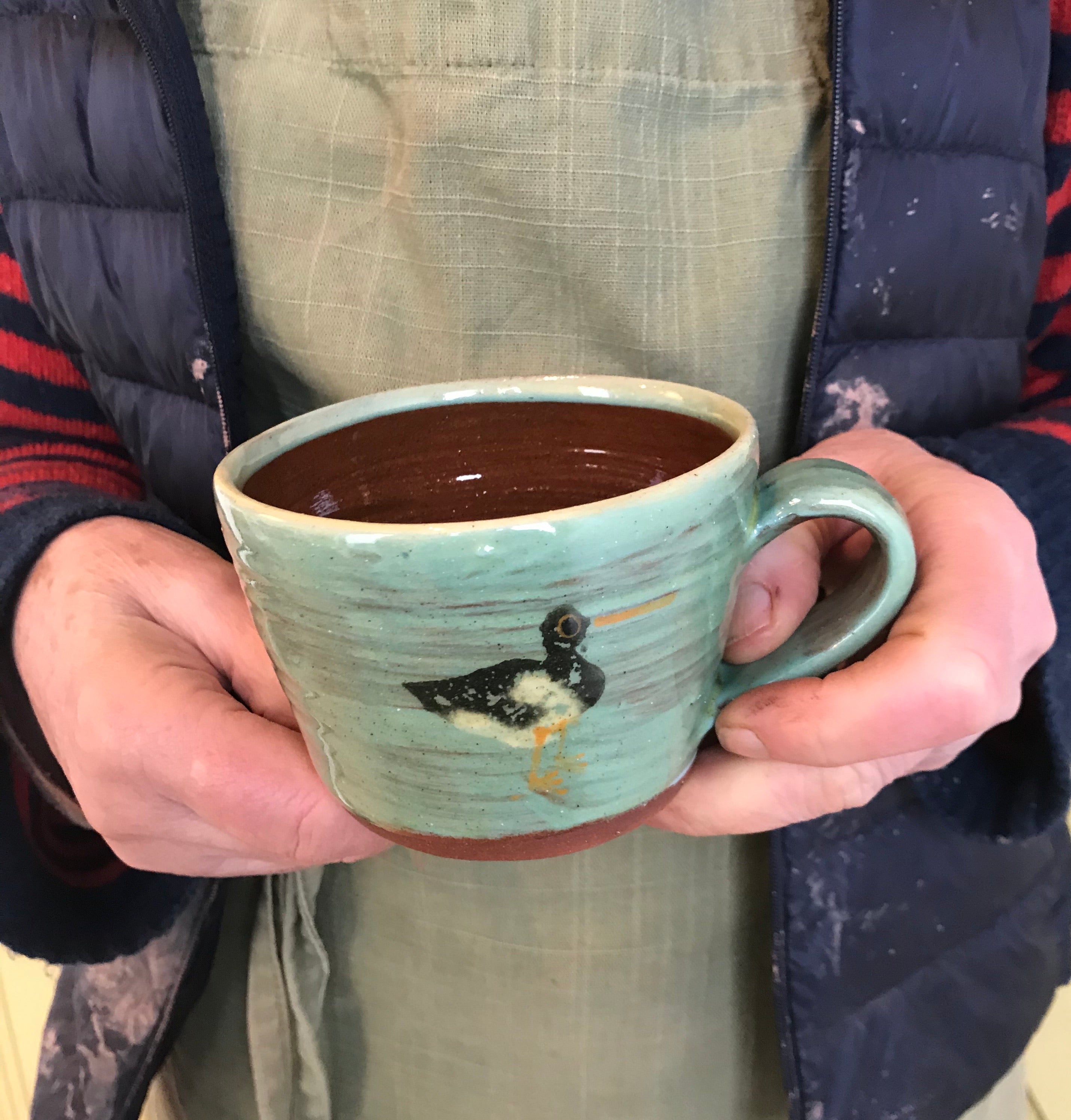 Turquoise Oystercatcher Mug