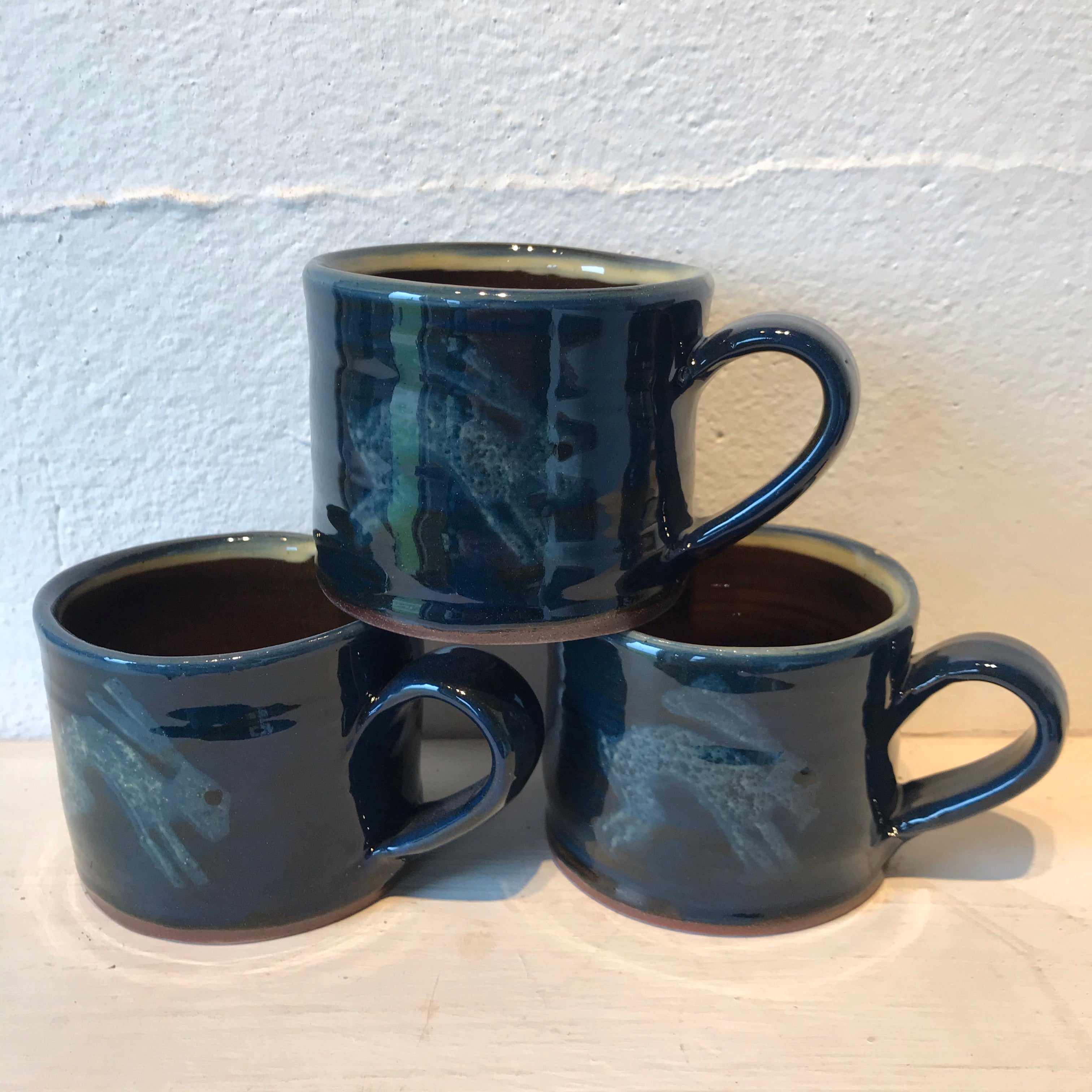 Dark Blue Hare Mug