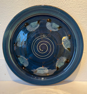 Dark Blue Blackheaded Gull Platter