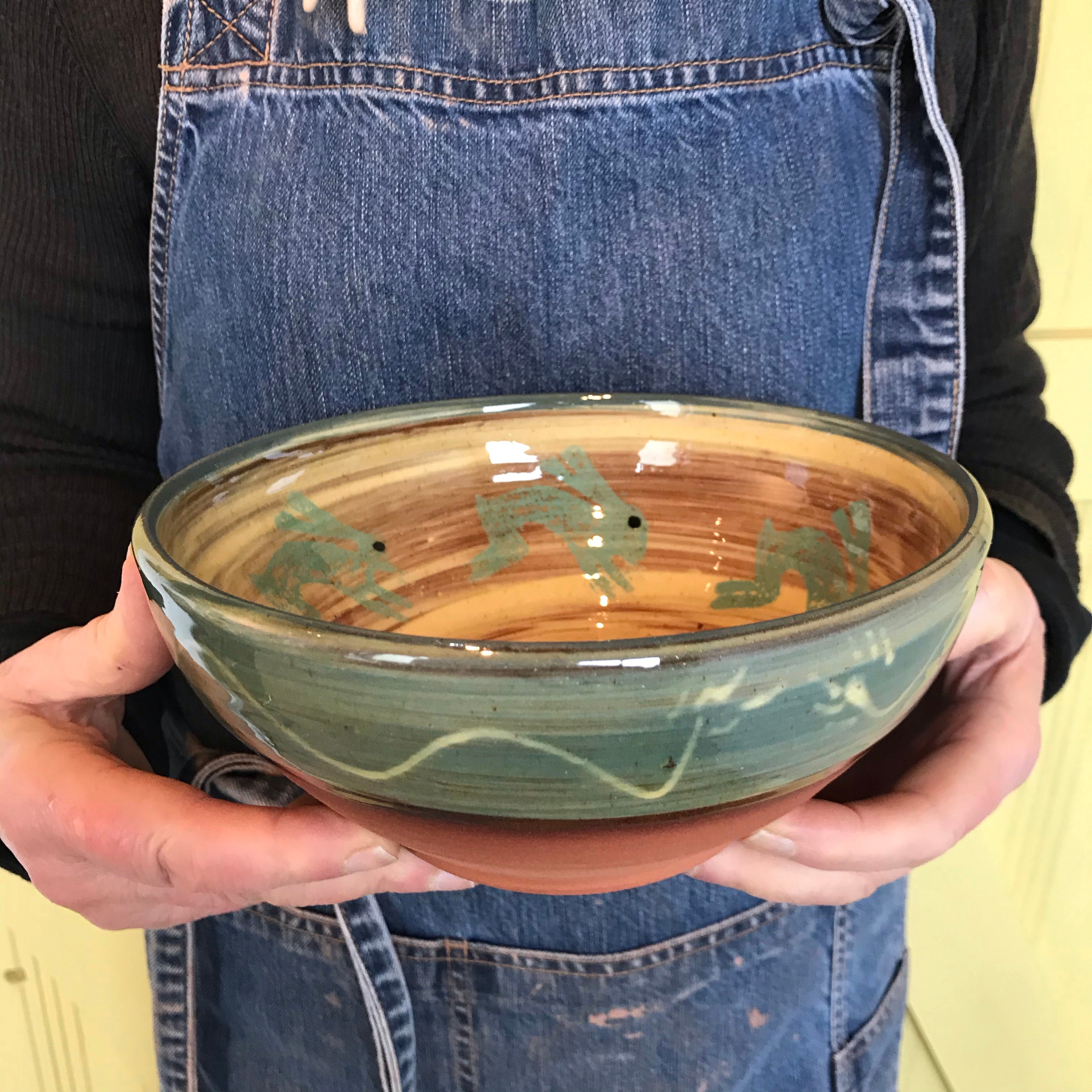 Cream Hare Bowl