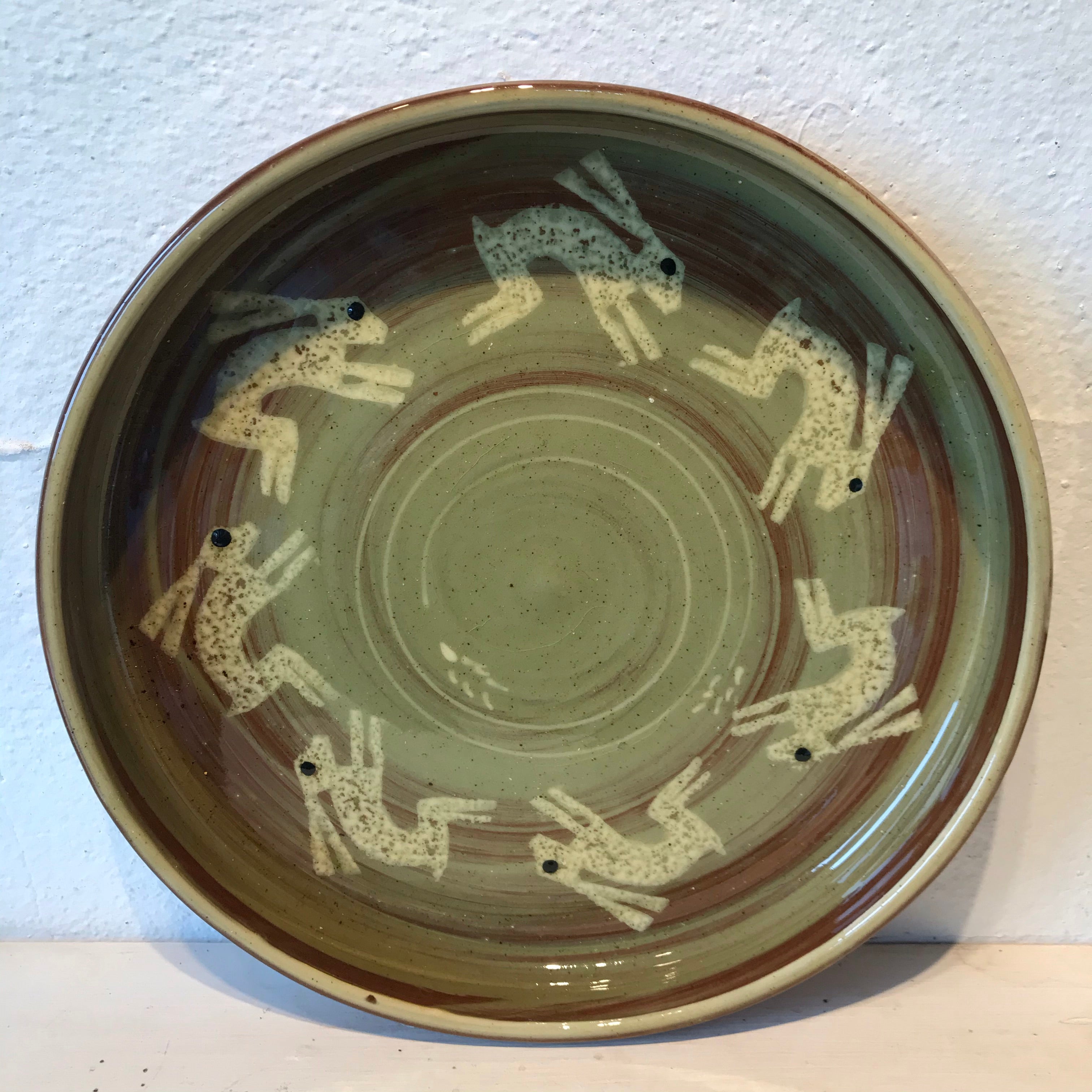 Pale Green Hare Plate