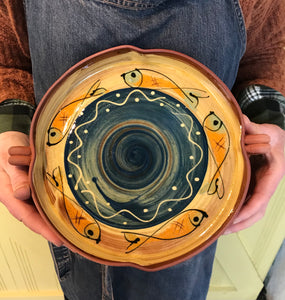 Dark Blue Fish Platter