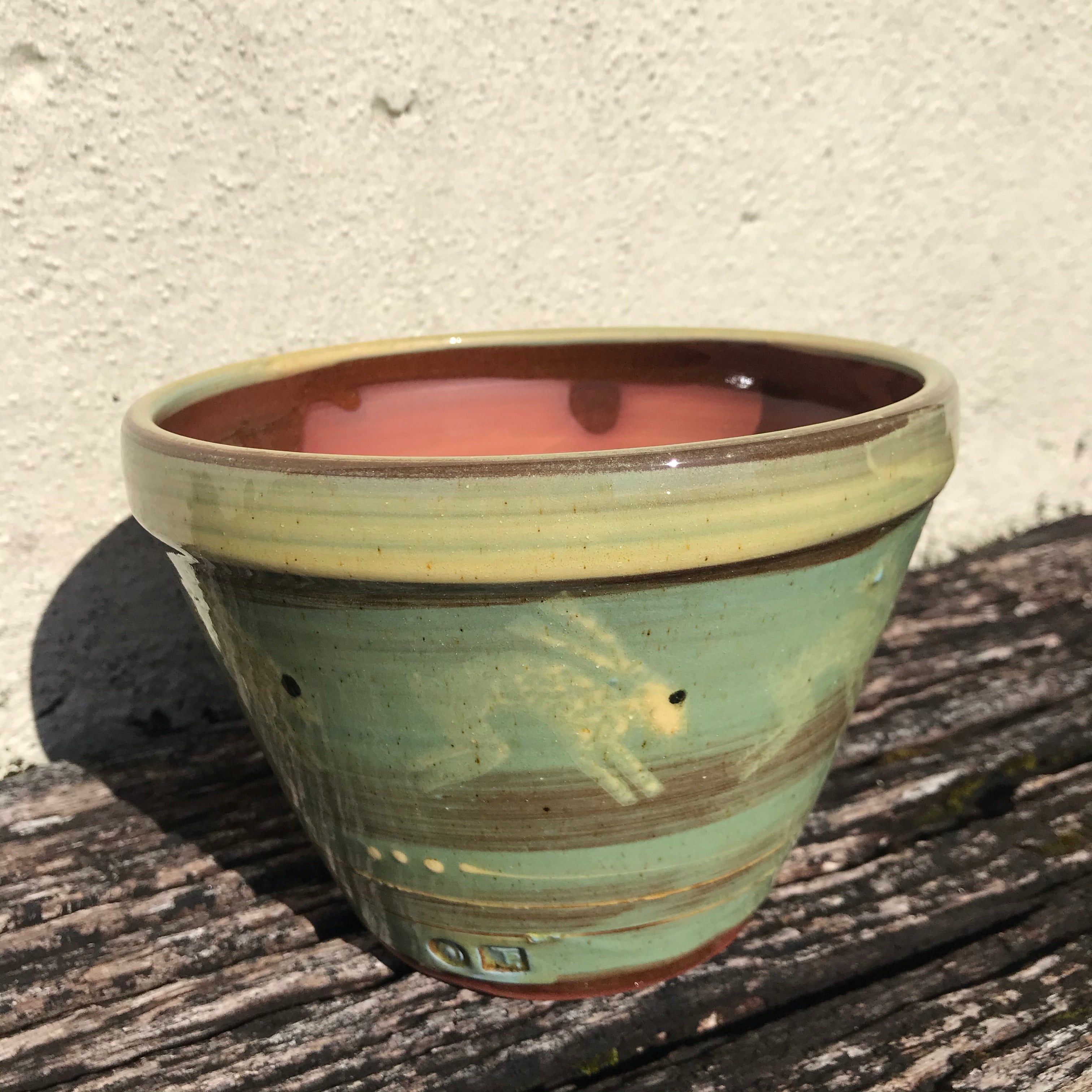 Steely Grey Hare Plant Pot