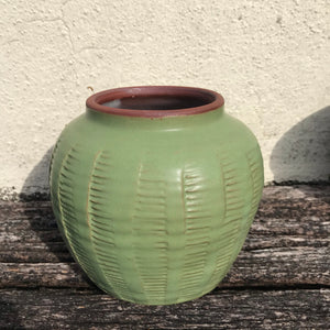 Green vase