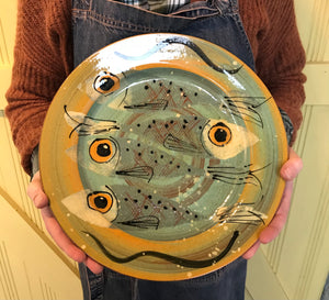 Large Googley Eyed Fish Platter