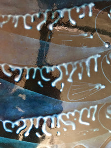 Blue Glaze Mackerel Tray