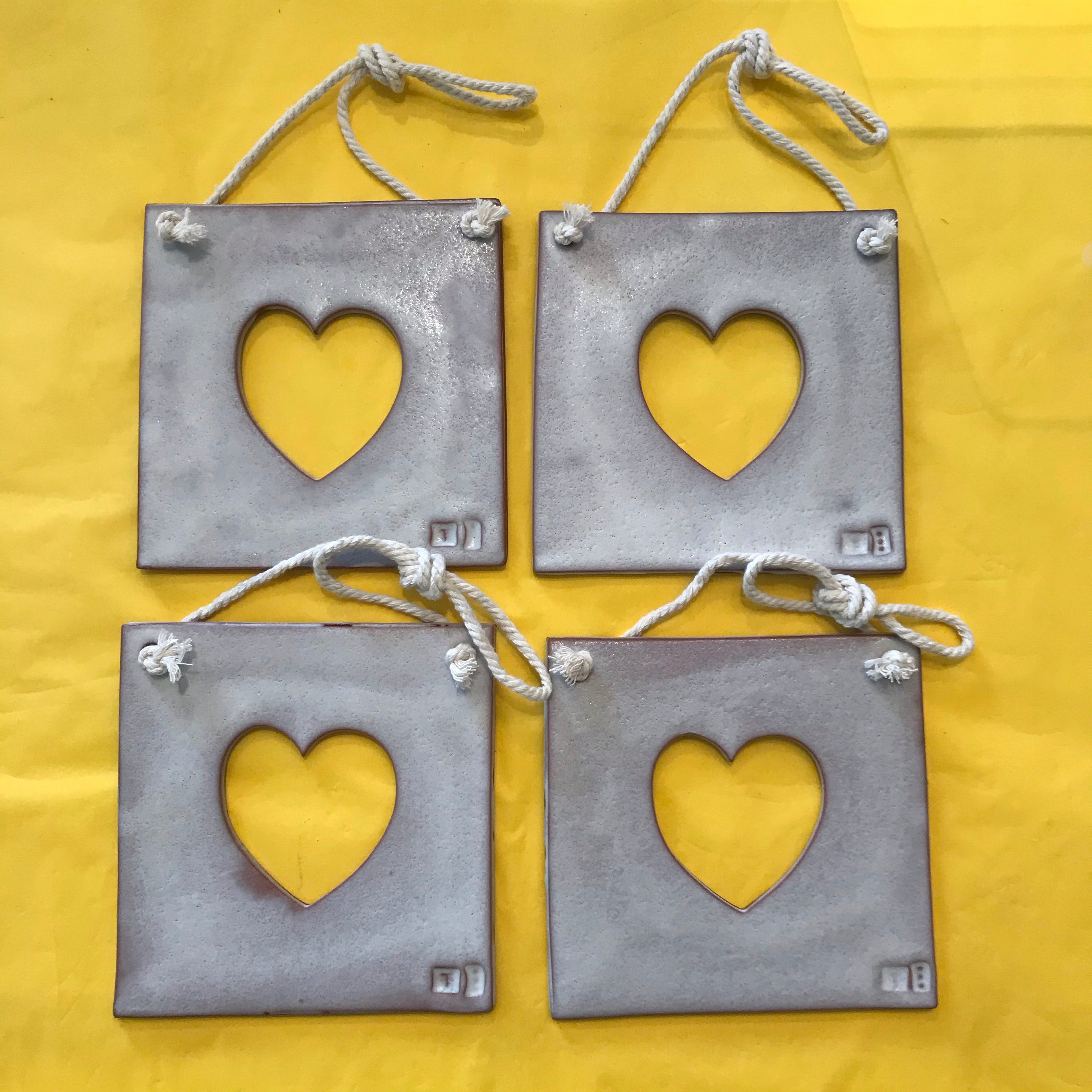 White Heart Hanger