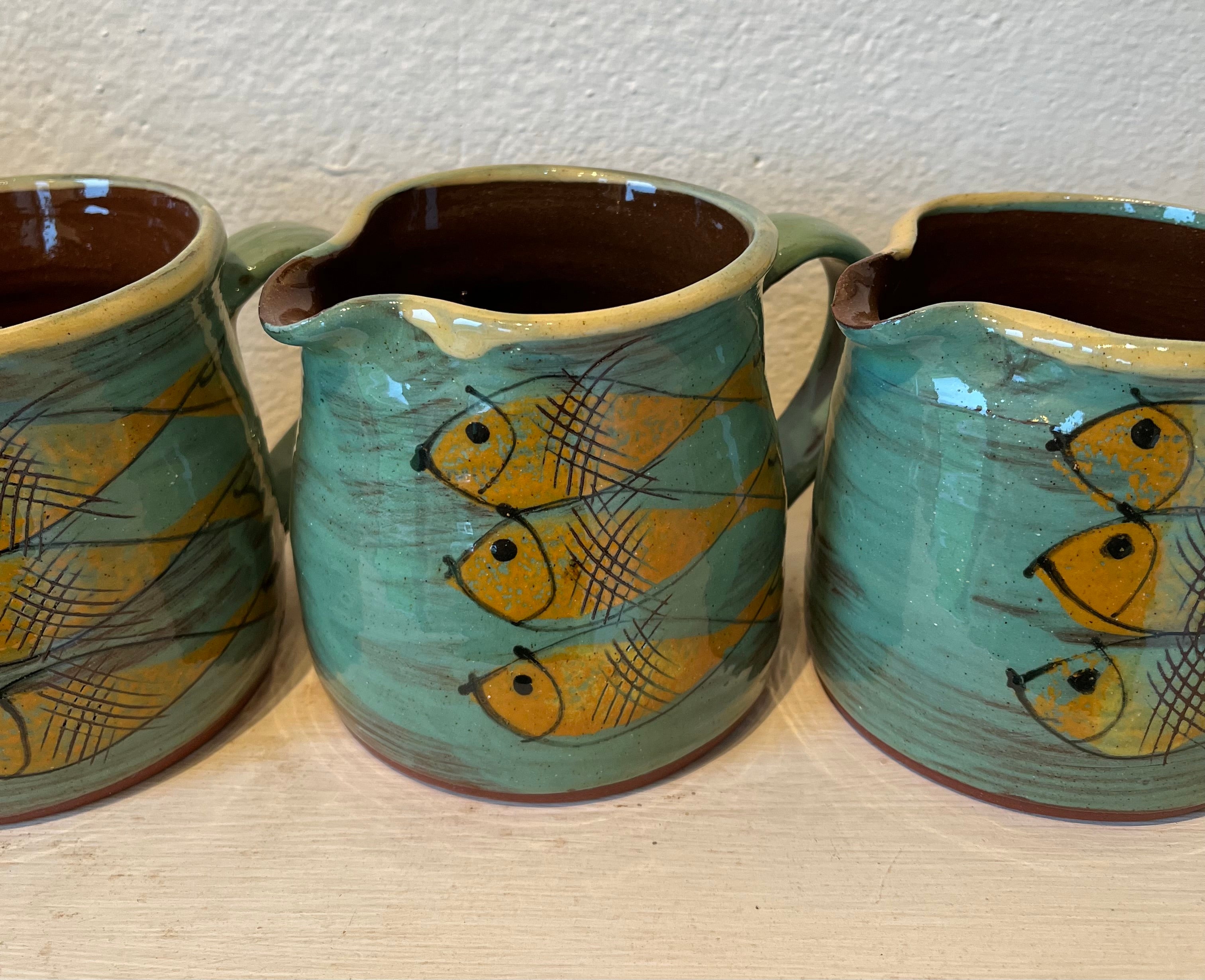 Turquoise Fish Jug