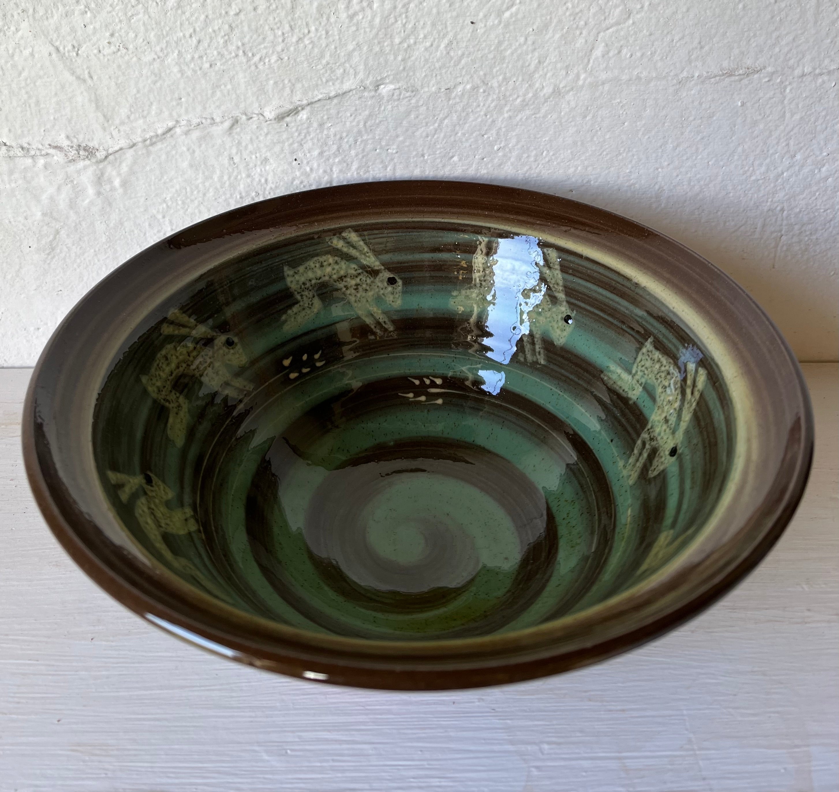 Turquoise Hare Bowl
