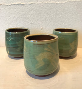 Turquoise Beaker with Hare