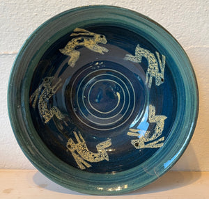 Dark Blue Hare Bowl